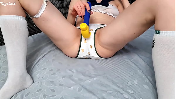 Japanese Stepsister Takes Orgasm Using Her Hentai Hammer