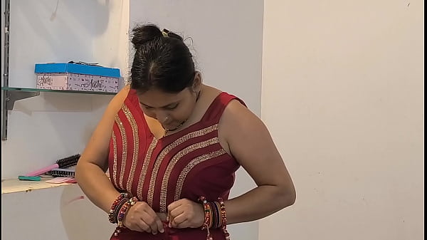 Zabardast chudai non stop red saree